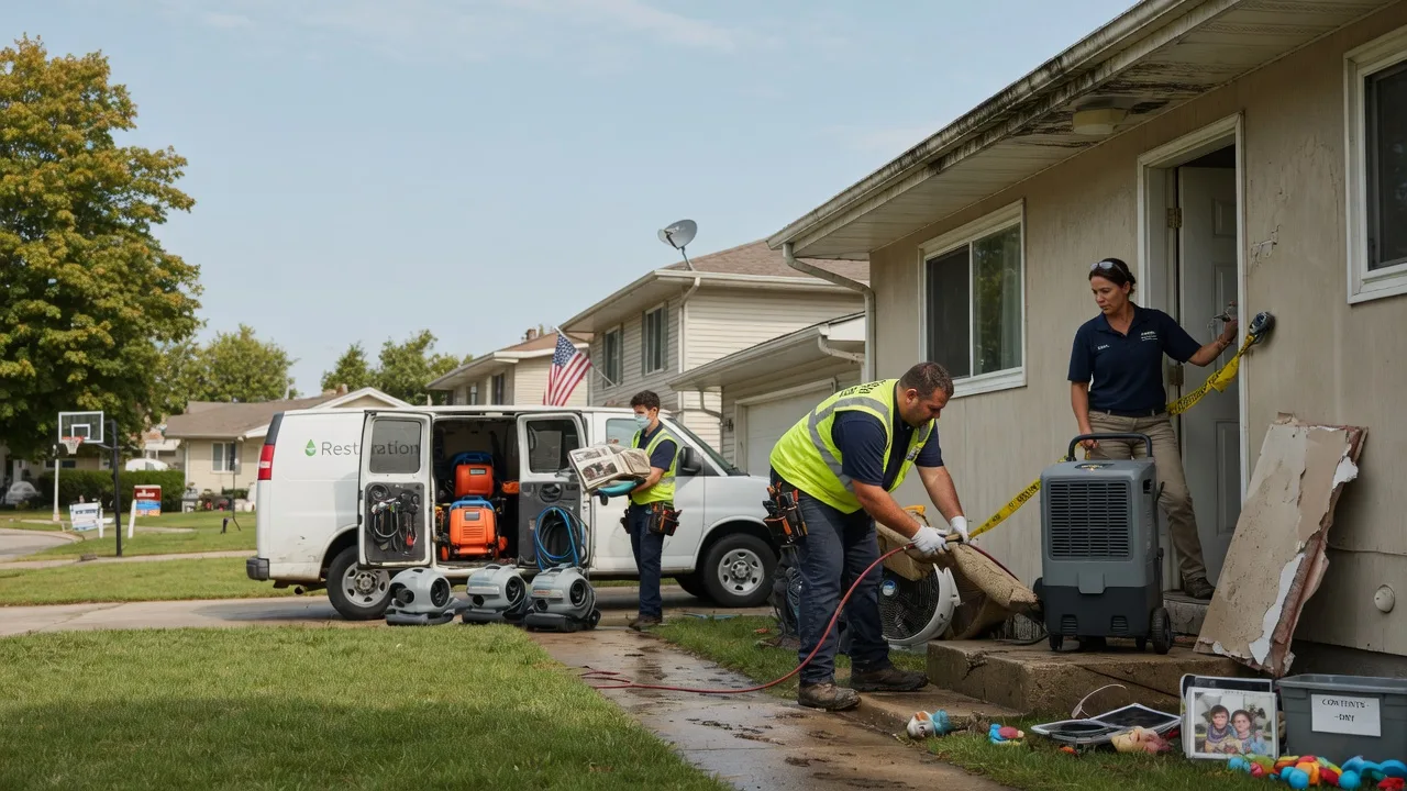 Water Damage Restoration in New Freeport, PA near me